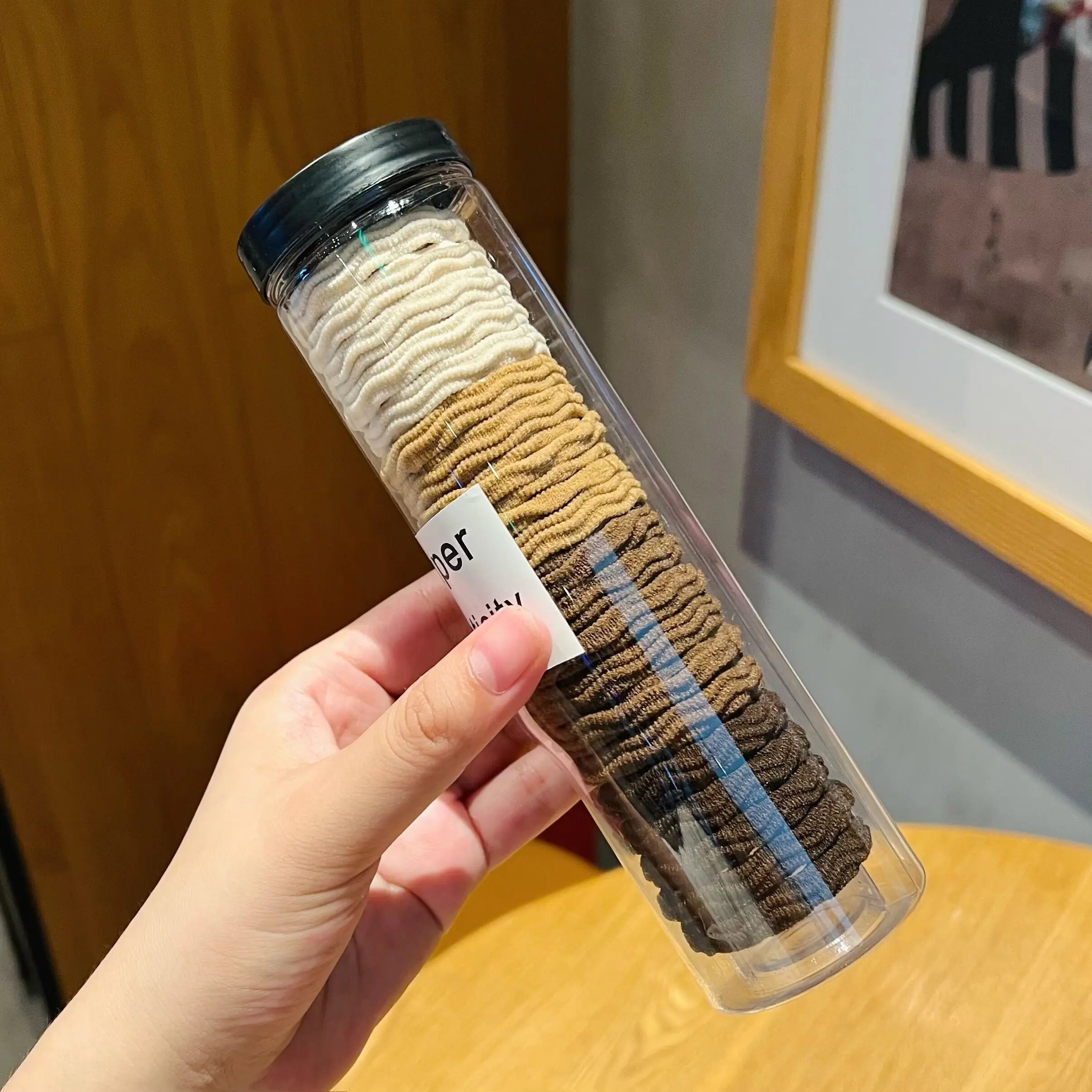 20Pcs High Elasticity Hair String Fashionable Sports Hair Loop All Season Hair String Packaging As Shown In The Picture