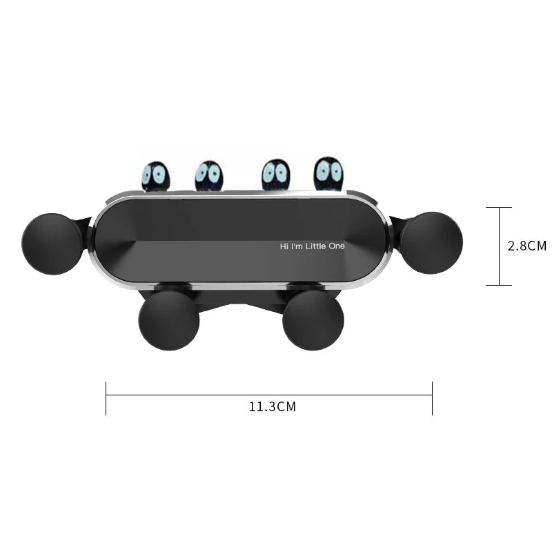 Cute Cartoon Universal Gravity Car Phone Holder GPS Stand Bracket Creative Toy Auto Air Vent Clip Mount Mobile Phone Holder