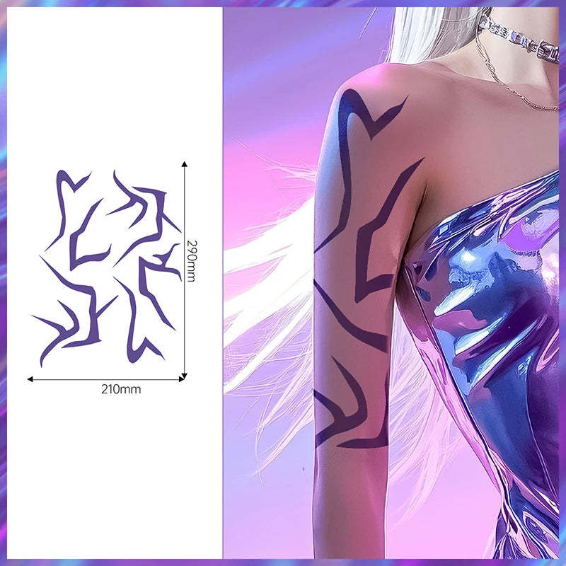 Halloween Kpop Party Face Body Stickers Carnival Christmas Custom Tattoo Wedding Trendy Cool Clothing Makeup Supplies Mood Props