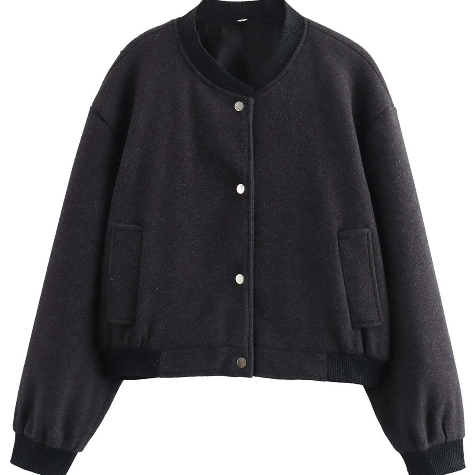 Women Jacket Cropped Bomber Jackets For Women Tweed Jacket Woman Fashion Long Sleeve New In Short Coats chamarras de mujer