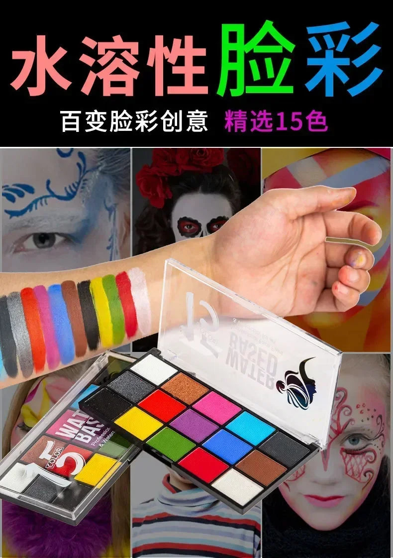 42 Color Eye Shadow Palette Face Body Painting Make Up Easy To Clean Makeup Body Paint Festival Halloween Body Paint Wholesale