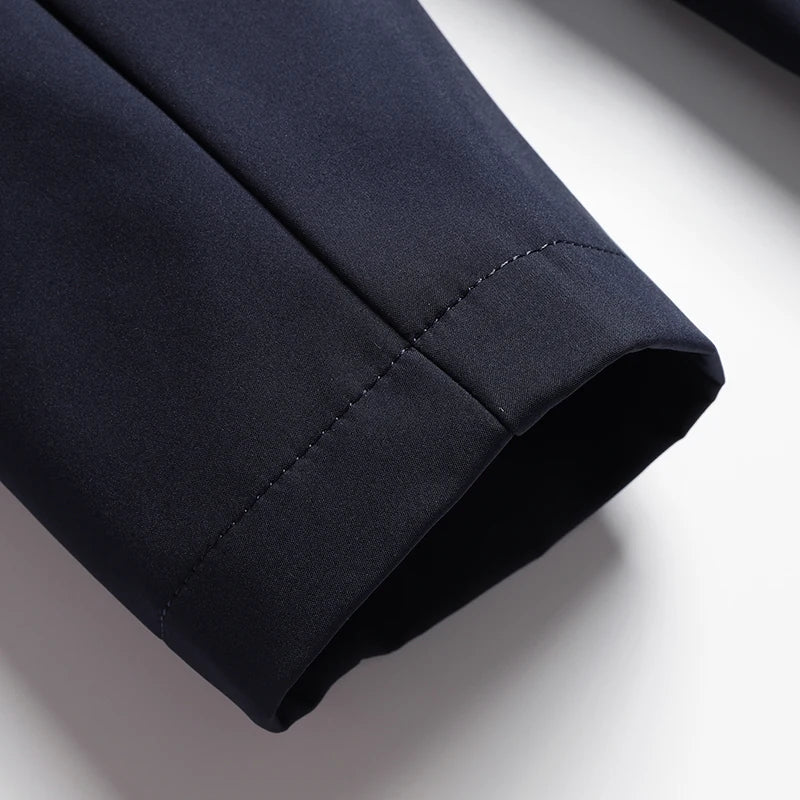 Jacket Men's 2025 Autumn New Item Middle-aged Dad Outfit Casual Business Stand Collar Administrative Cadre Jacket Men