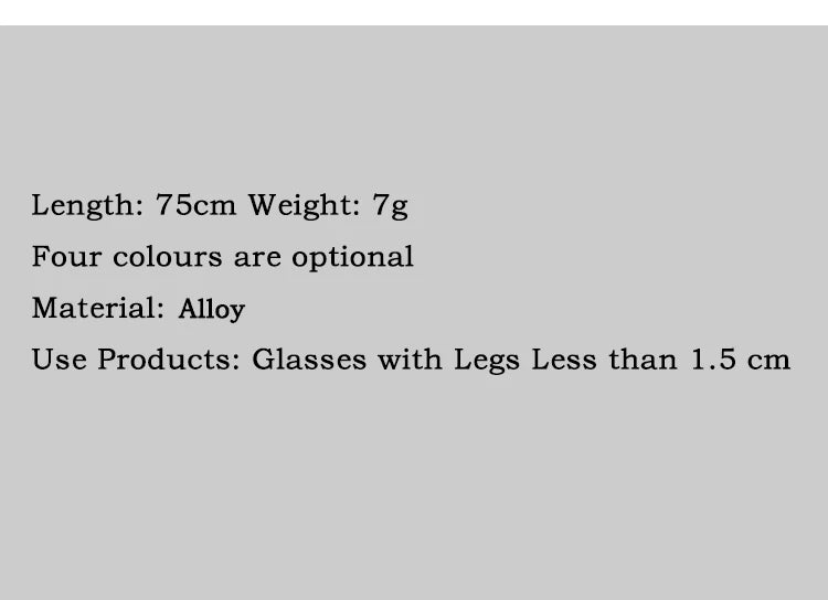 Fashion Metal Men women Eyeglass Chains Sunglasses Reading Beaded Glasses Chain Eyewears Cord Strap Rope female glasses chain