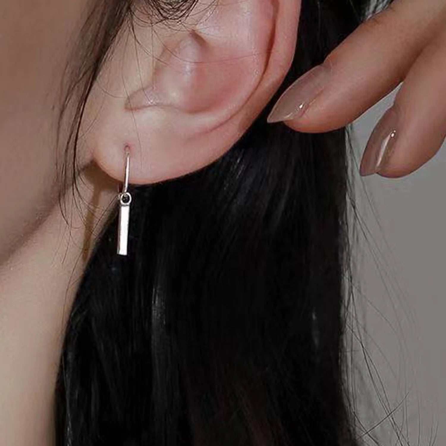 Accessories For Women Geometric Long Pendant Earrings For Women Punk Party Ear Buckle Square Stick Earring Jewelry Gift Pendient