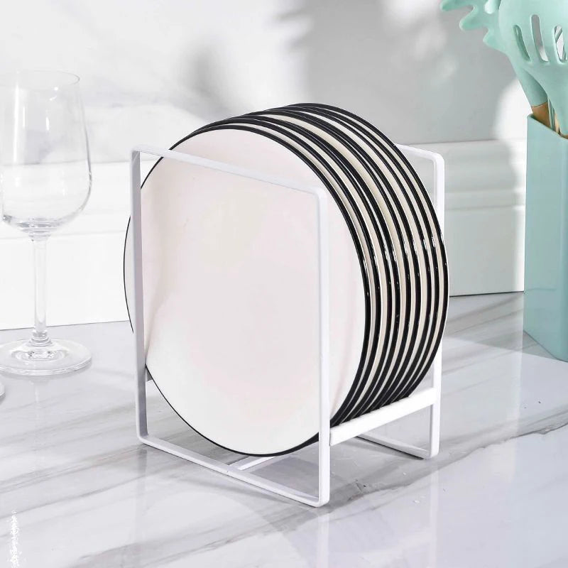 Kitchen Cabinet Plate Storage Countertop Dish Rack Drawer Dinner Plate Partition Drain Rack Layered Storage Rack Accessories