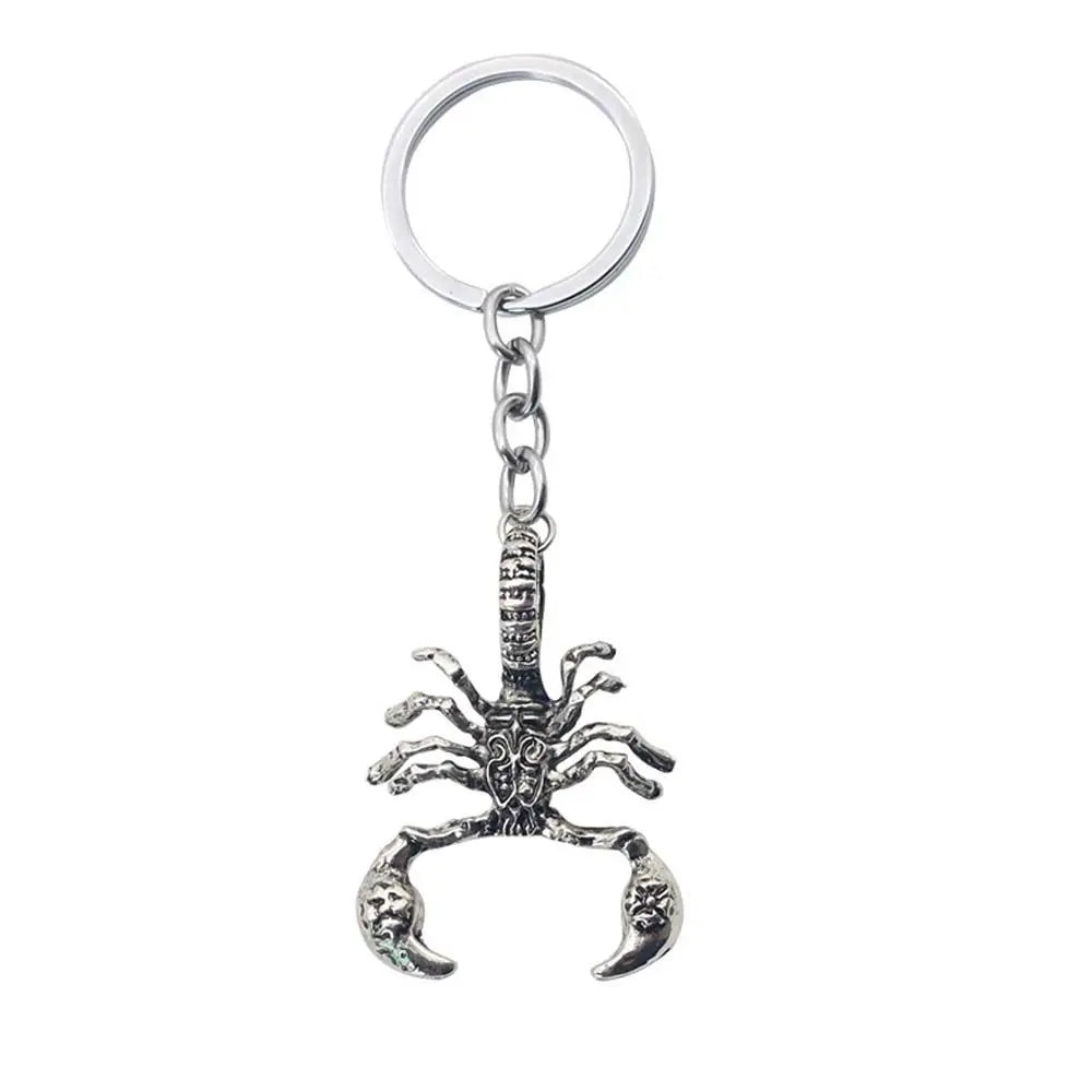 For Men Punk Animal Interior Accessories Bag Pendant Scorpion King Shape Key Rings Car Key Chain Keyfob Keychain