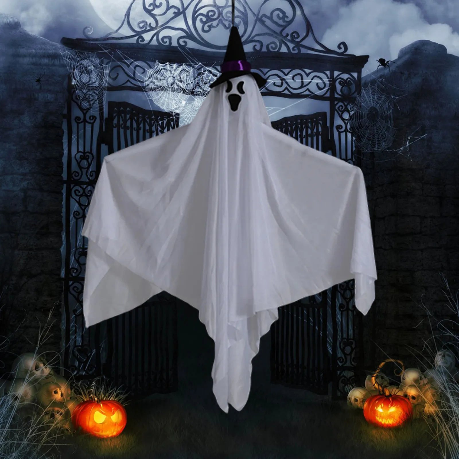 Halloween Horror Hanging Ghosts, Halloween Bars, Rooms, Haunted Houses, Decorations, Scenes, Set Props, Party Decorative Gift