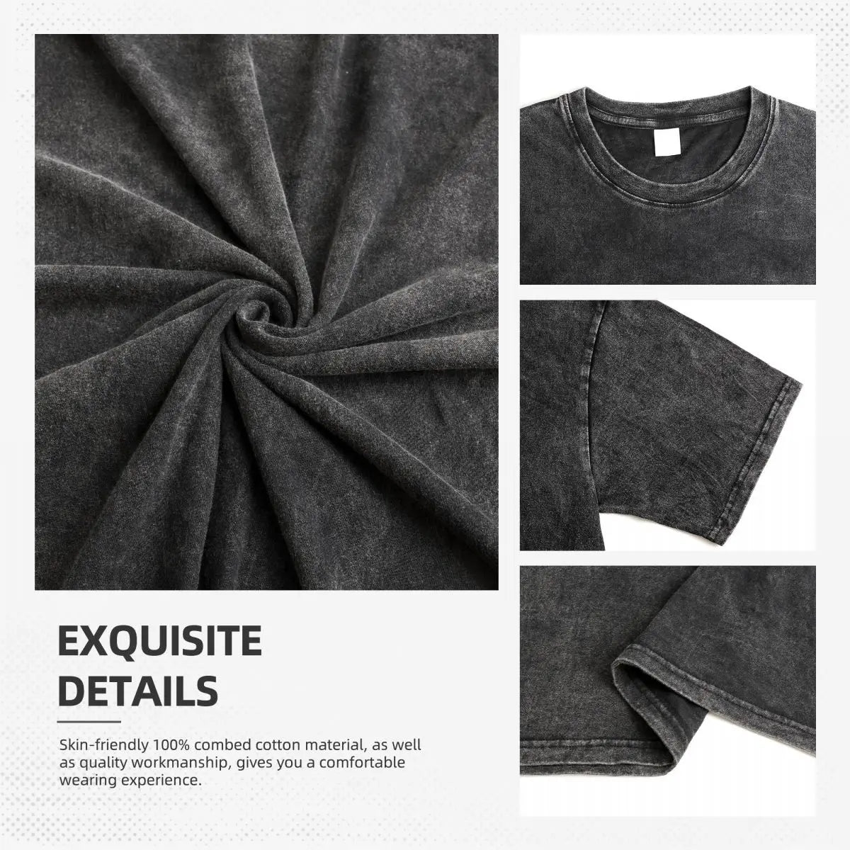 Men's T Shirt Add Design Washed T Shirts Hippie Custom DIY Made Your Image Beach Tee Shirt Y2K Retro Loose Cotton Tops Present