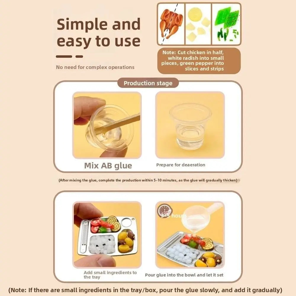 3D Pretend Play Kitchen Toys DIY Creative Cooking Interactive Toys Funny Reusable Mini Fast Food Model Toy Toddlers Girls Boys