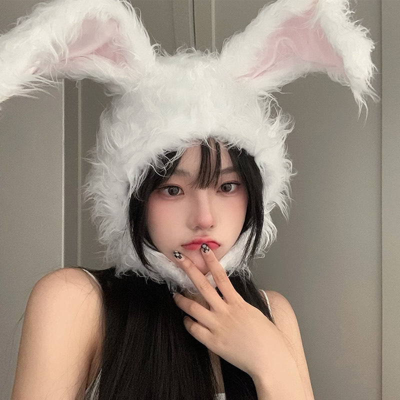 Winter Autumn Warm Hats Women Cute Rabbit Ears Hats Girls Party Cosplay Hats for Women Girl Beanie Hat