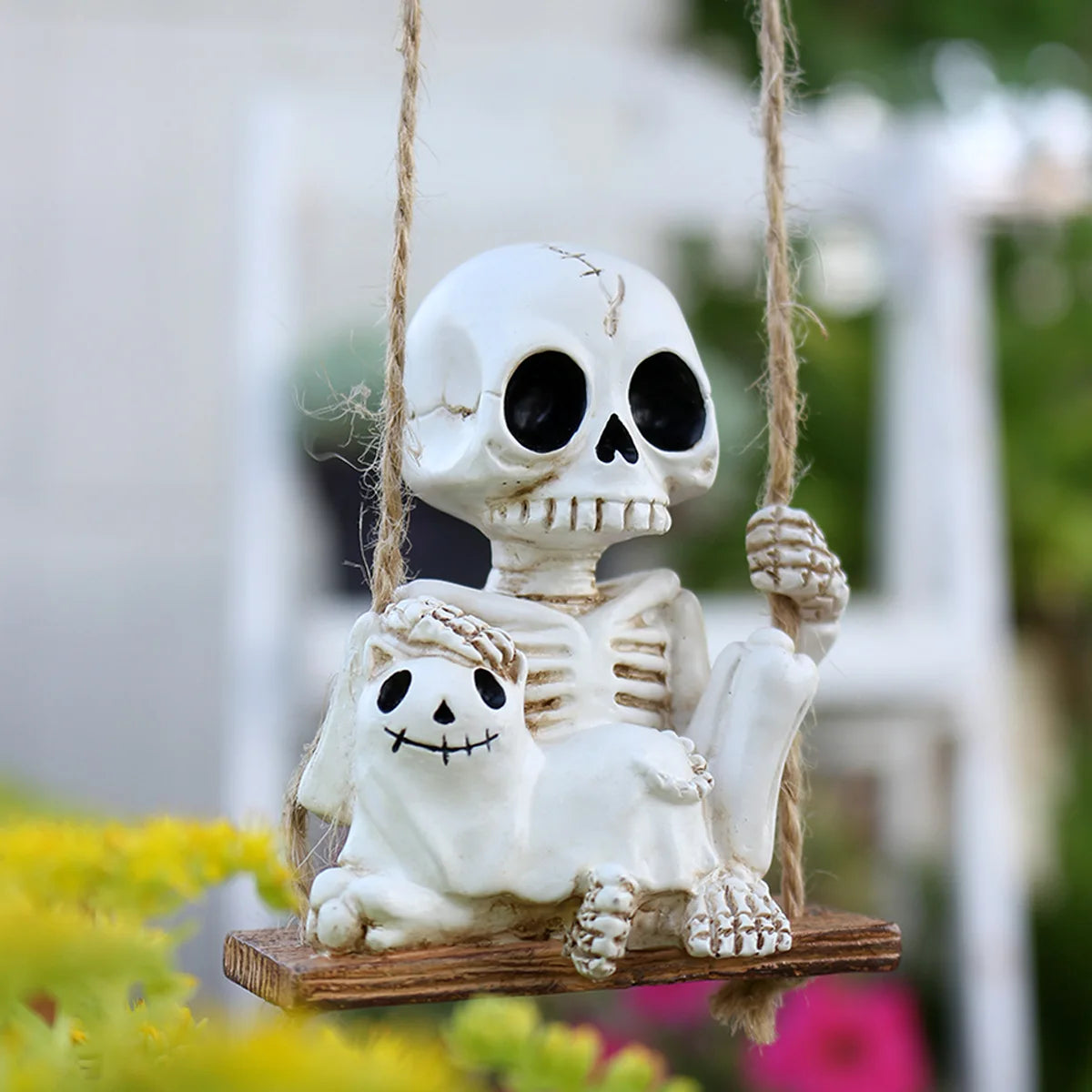 Halloween Decorative Hanging Ghost Skull Skeleton Gauze Haunted Home Party Horror Props Hanger House Yard Party Hanging