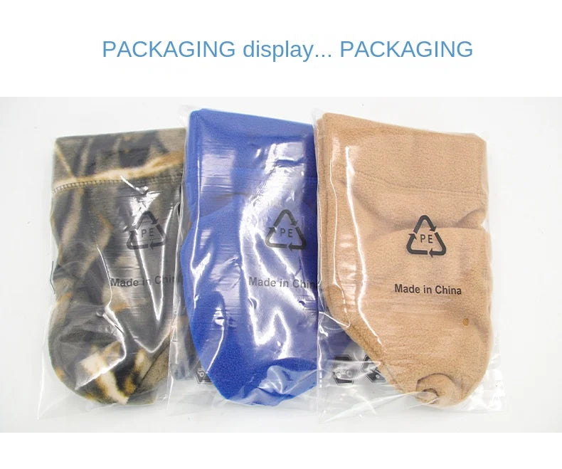 Winter New Fleece Hat Tactical Windproof Outdoor Hiking Accessories Hunting Military Men Caps Snowboard Cycling Warmer Beanies