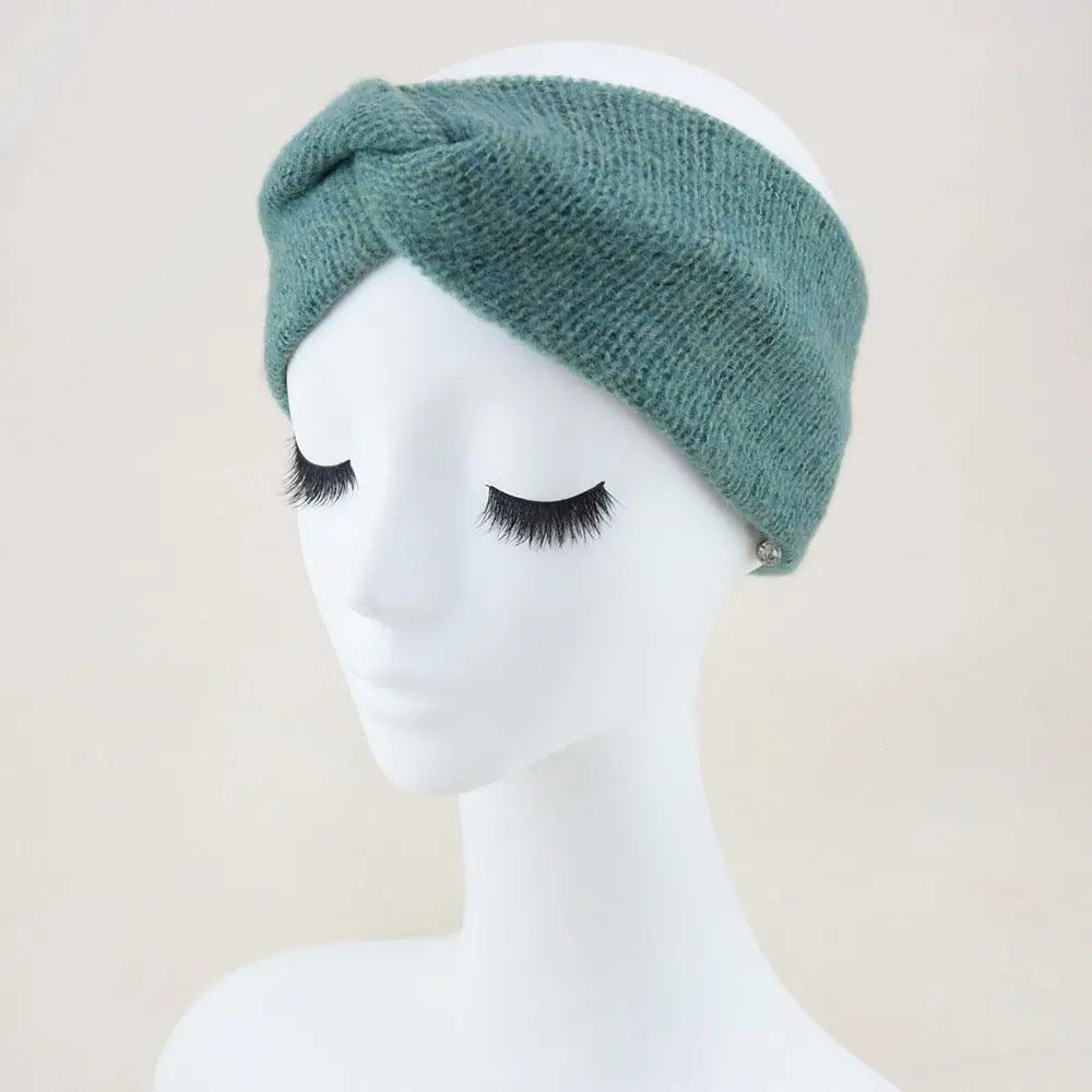 Winter Warm Cross Knot Headbands For Women knitting Elastic Hair Bands Turban Woolen Warm Crochet Headband Hair Accessories