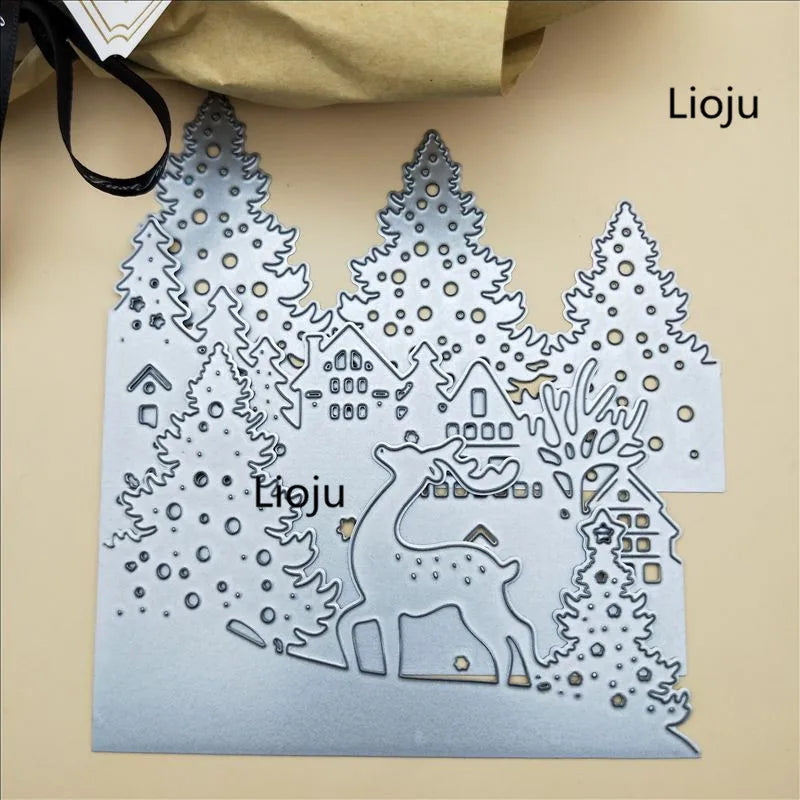 Christmas Greeting CardMetal Cutting Dies Scrapbooking New 2019 DIY Scrapbooking Photo Album Decorative Embossing DIY Paper Card