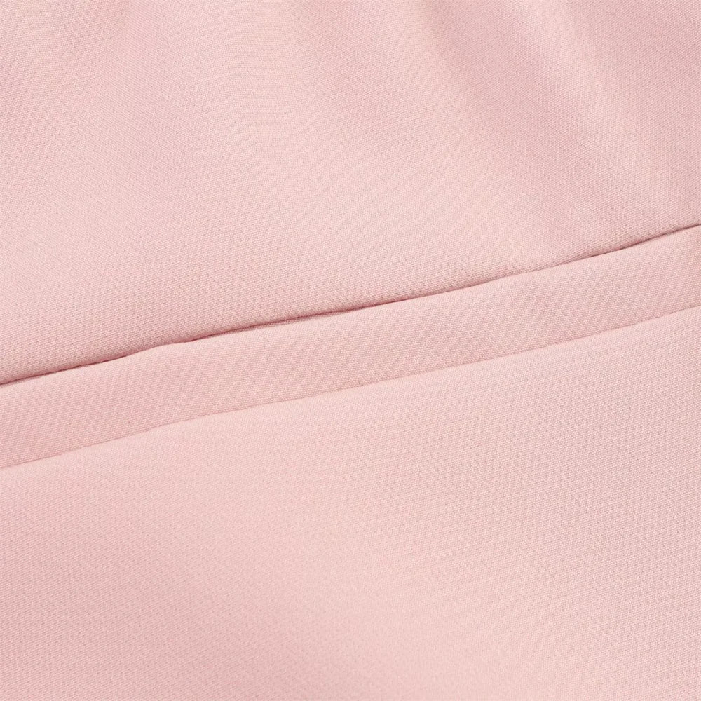 women's summer new fashion casual lapel single breasted decoration suit jacket high waisted lace up suit pants