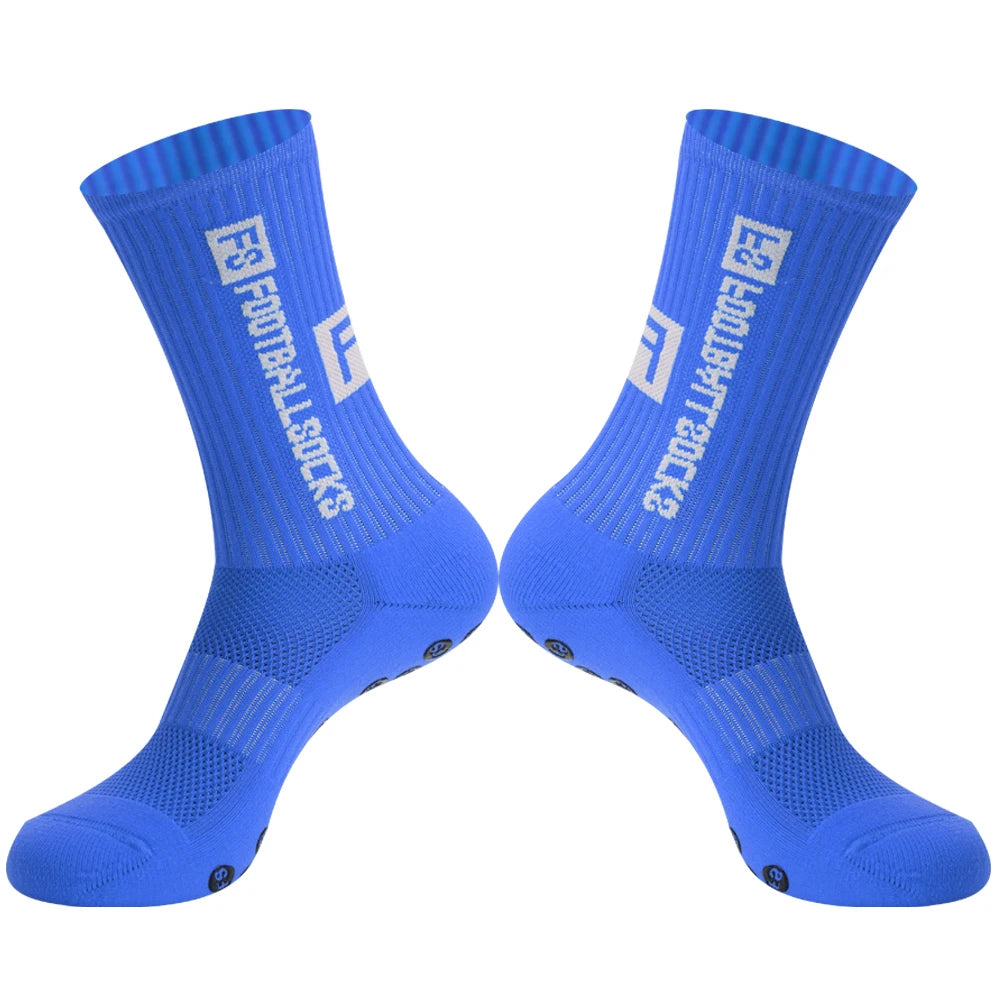 Men Women Sports FS Football Socks Silicone Non-Slip Grip Soccer Socks calcetas antideslizantes de futbol