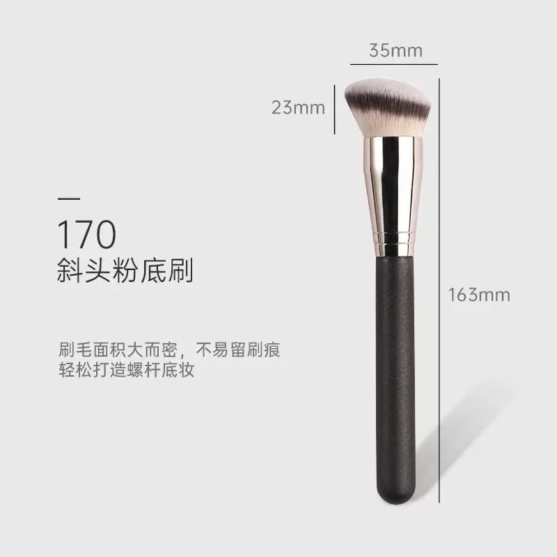 Makeup Brushes Foundation Concealer Angled Seamless Cover Synthetic Dark Circle Liquid Cream Cosmetics Contour Brush Beauty Tool