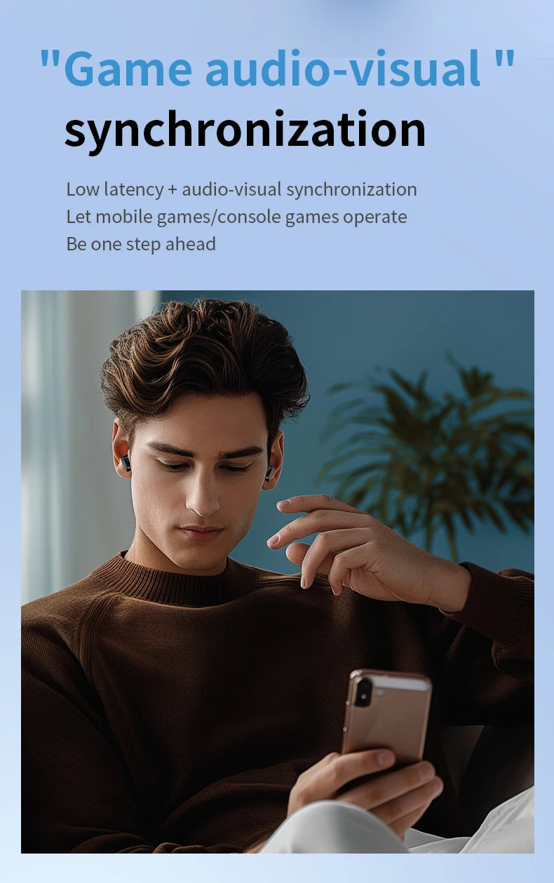 Earphone bluetooth Bluetooth headphonesTWS wireless Bluetooth earphones with long battery life, in-ear design, Bluetooth 5.6