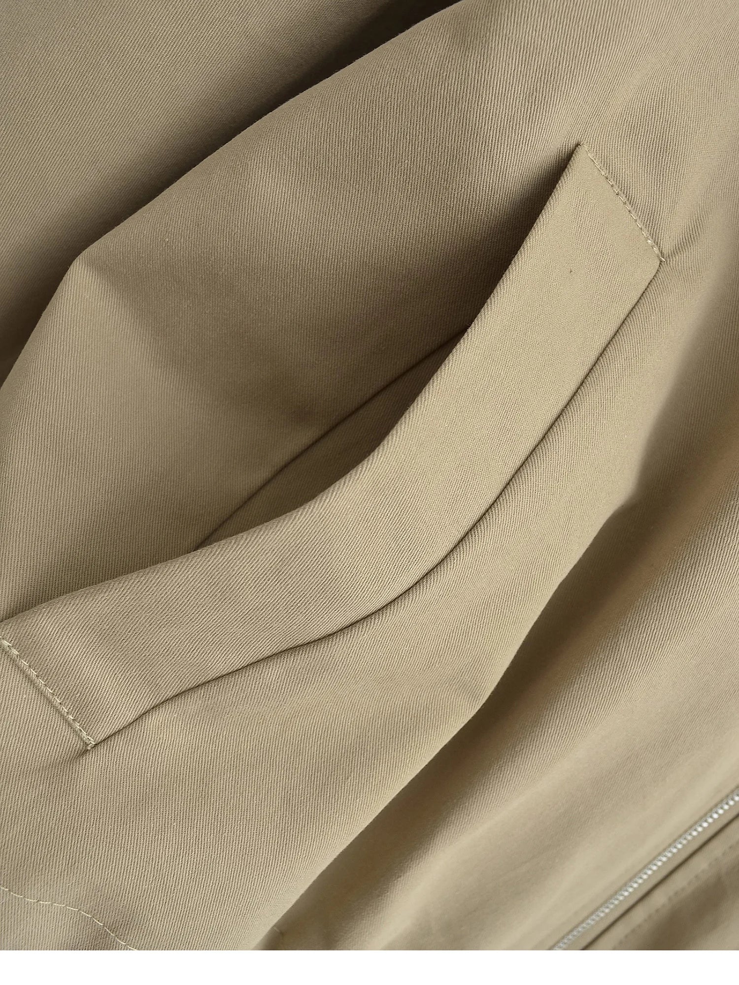 Women's Cropped Utility Jacket - Drop Shoulder Drawstring Hem Ribbed Cuffs Lightweight Cotton