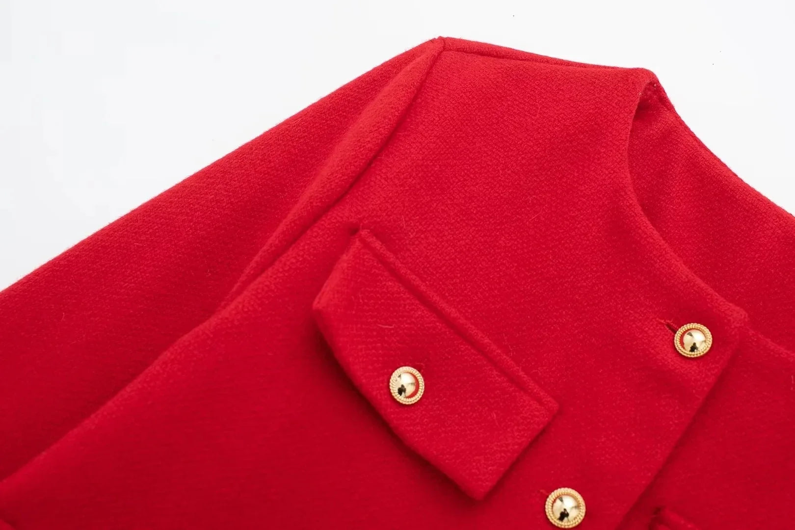 Women Elegant Cropped Jacket 2025 Women's Fashion Jacket O-Neck Long Sleeved Flip Pocket Coat Female Casual Outwear Tops