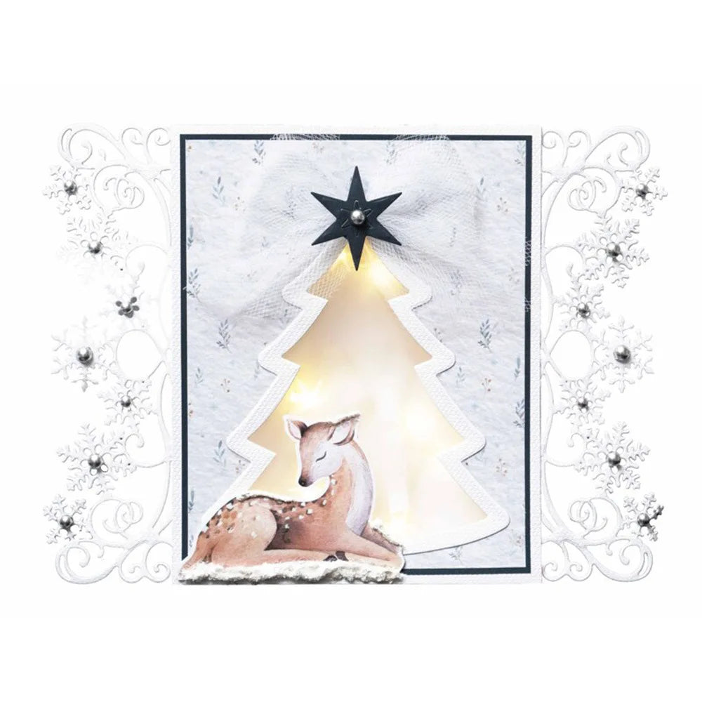 Christmas Tree  Metal Cutting Dies Stencil For DIY Scrapbooking Embossing Paper Cards Album Making Decorative Craft Cut Template