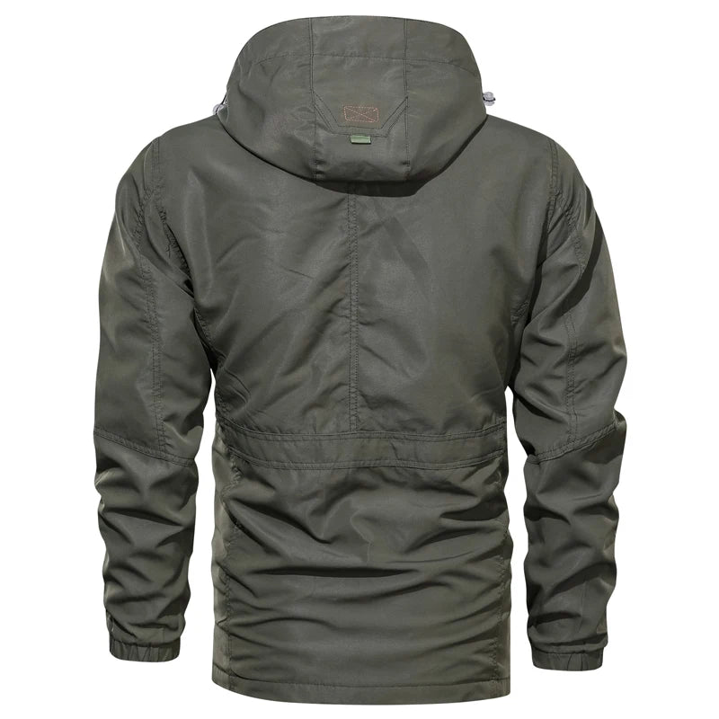 Men Outdoor Jacket Spring Autumn New Hooded Casual Jacket Men Windproof Windbreaker Coat Men Camping Lnterchange Jacket Men