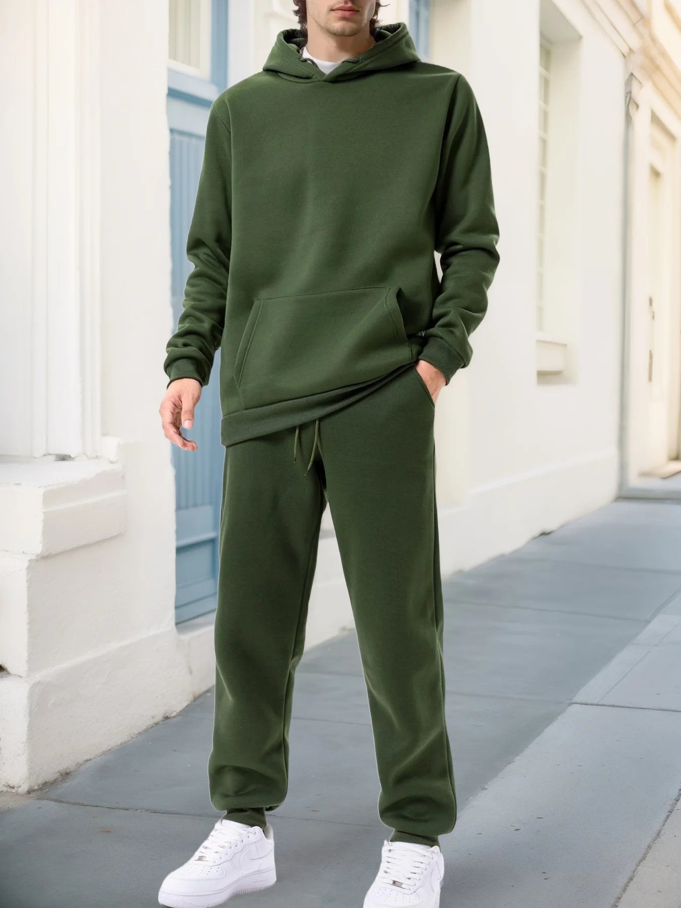 Men Sportswear Sweater Suit Hoodies + Pants Sports Clothing Spring Autumn Sets Jogging Trousers Running Male Tracksuits