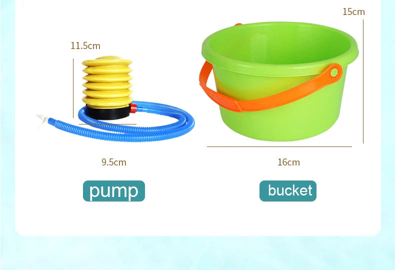 Kids Fishing Toy Set Play Water Toys for Baby Magnetic Rod and Fish with Inflatable Pool Outdoor Sport Puzzle Toys for Children