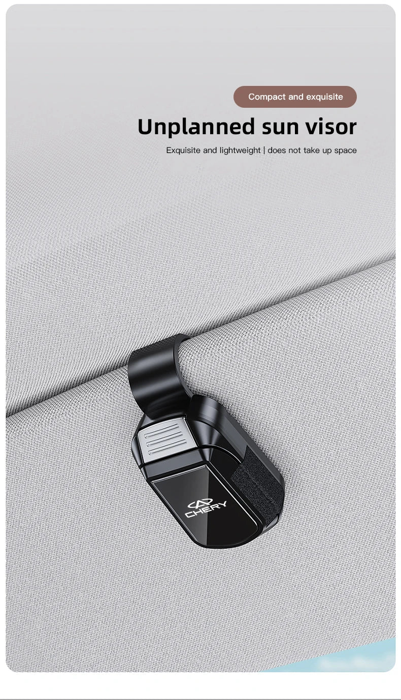Car Sun Visor Glasses Clip Mirror Style Sunglasses Holder For Chery Omoda Tiggo Pro Fulwin Arrizo QQ 5x X1 T11 Gx E3 Car Gadgets