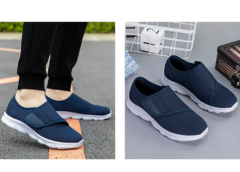 Men Orthopedics Wide Feet Swollen Walking Casual Sneakers Fashion Thumb Eversion Adjusting Soft Comfortable Diabetic Man Shoes