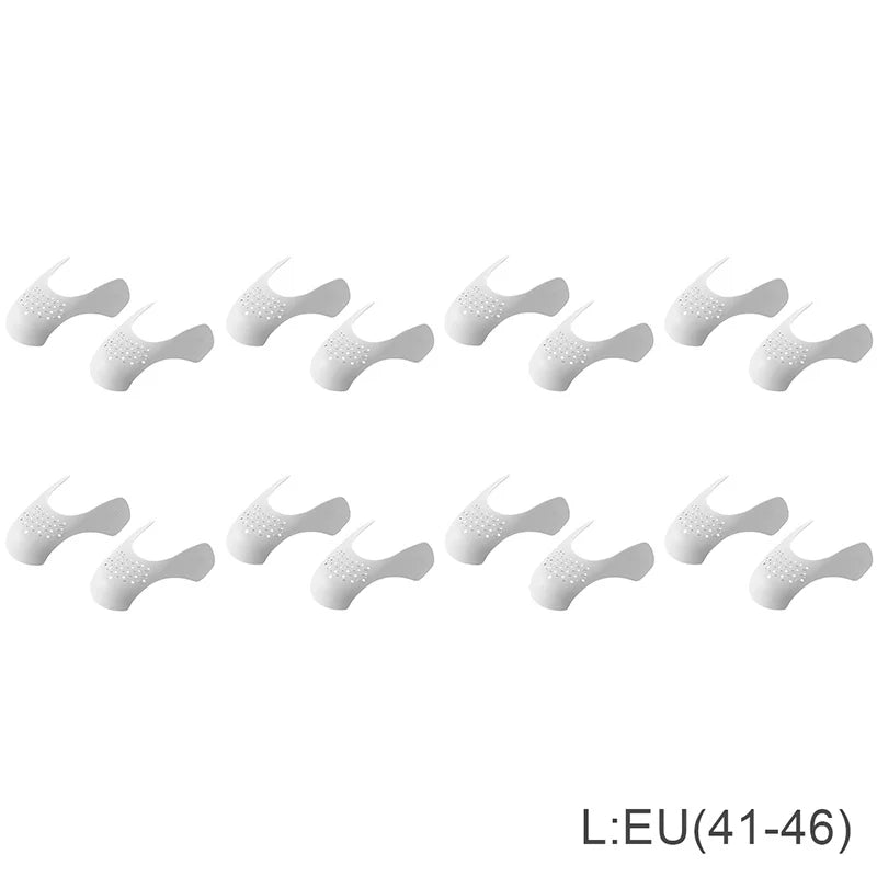 1/4/8/16Pairs Protector Shoe Anti Crease Bending Crack Toe Cap Support Shoe Head Stretcher Lightweight Sneakers Protector