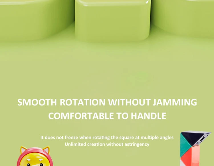 3D Puzzle Fidget Toys Transformable Cube Kid Education Toys Cubo Magico 24-72 Segments Magic Rule Snake Speed Cubes Toys for Kid