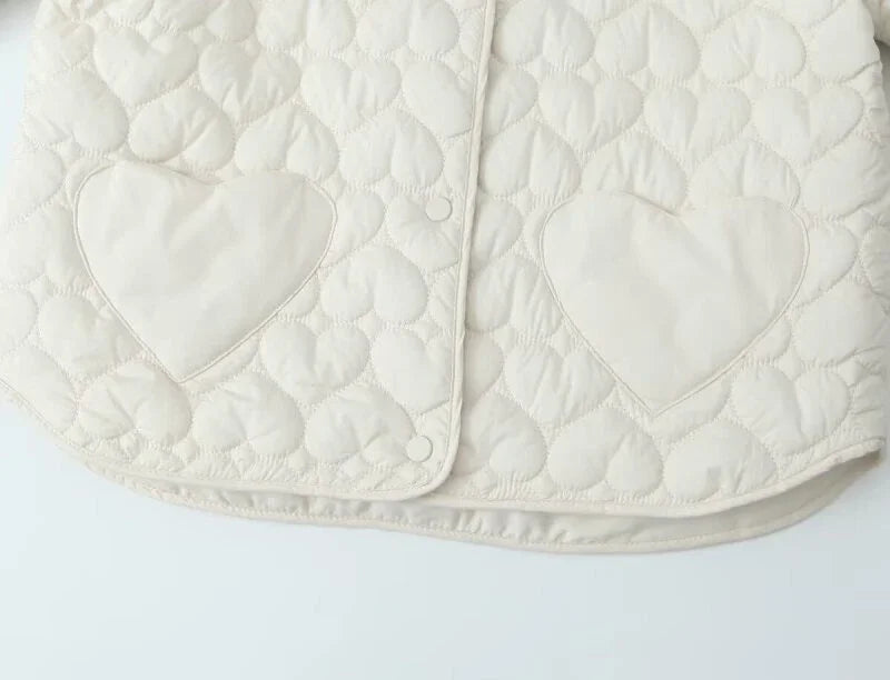 Cotton-Padded Jacket for Women, O-Neck Tops, Thickened Loose Coat, Warm Winter Outwear, Fashion Jacket