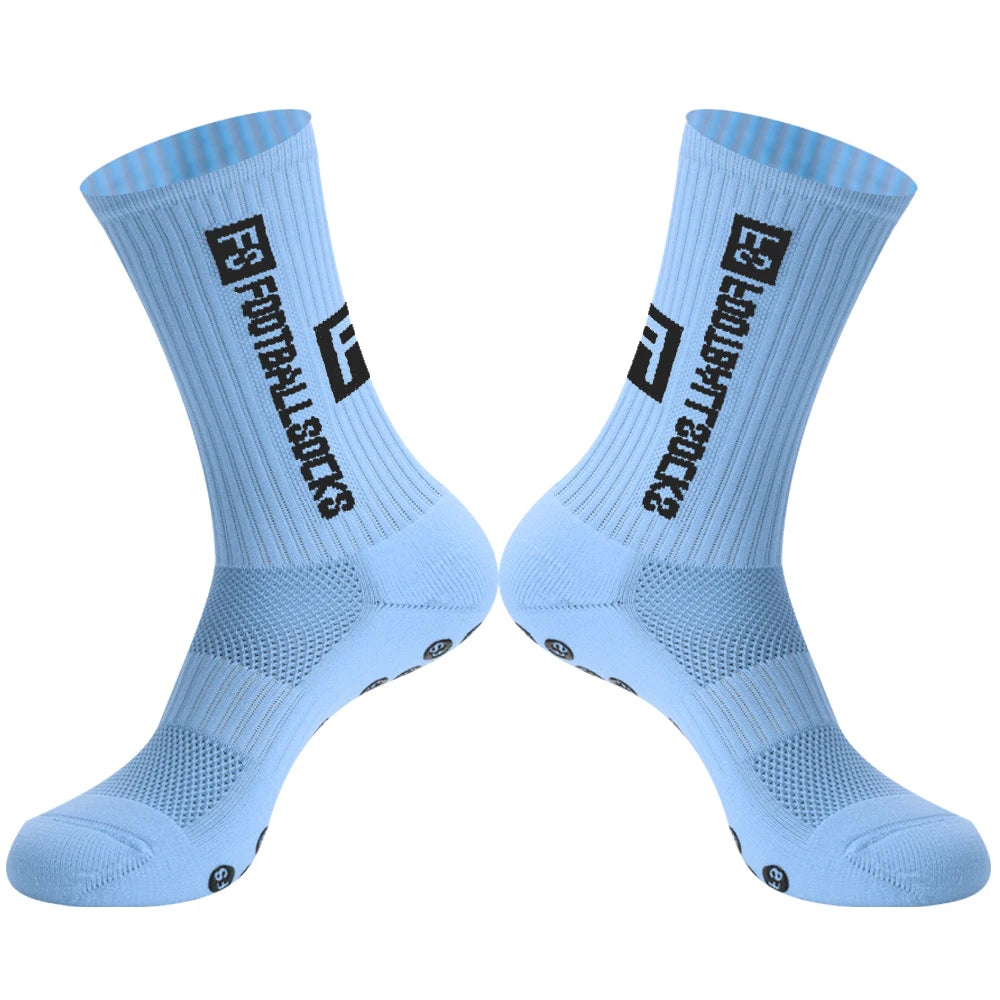 Men Women Sports FS Football Socks Silicone Non-Slip Grip Soccer Socks calcetas antideslizantes de futbol