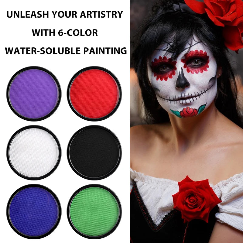 Halloween Foundation Cream Cosplay White Concealer Make-Up Body Paint Stick Party Long-lasting Non-Toxic Oil Based Face Makeup
