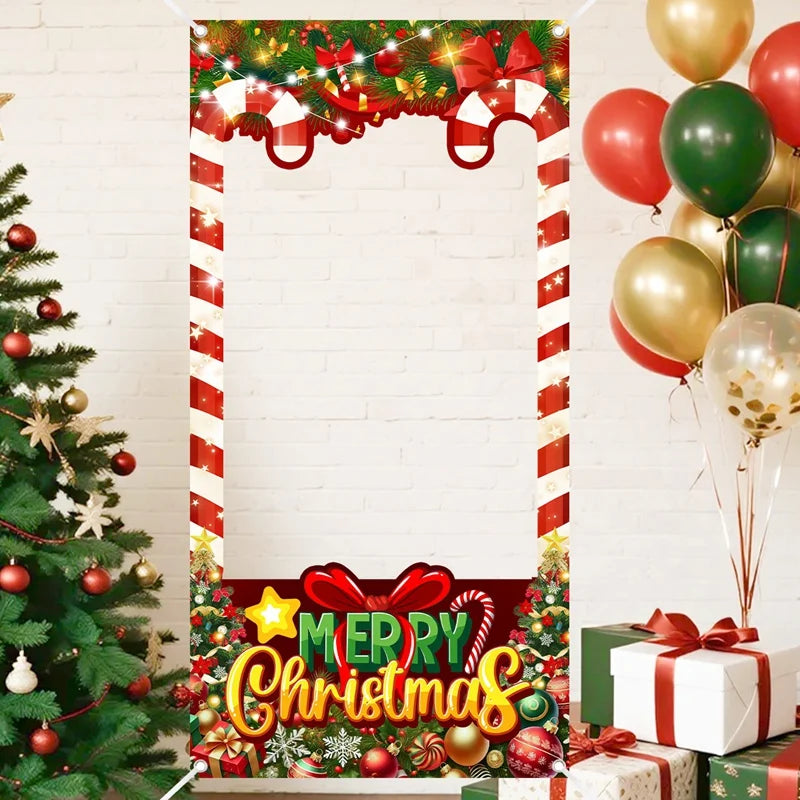 Christmas Photo Frame 2025 Merry Christmas Decorations for Home Navidad Cristmas Party Supplies Ornament Xmas Gift New Year 2026