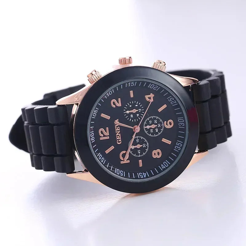 Women Watches 2024 New Fashion Luxury Brand Women Watch Silicone Strap Quartz Wrist Watch for Female Relogio Feminino Zegarki