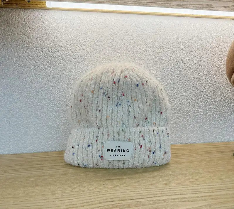 Winter Hats For Women Beanie Baggy Cap Knitted Ear Protection Keep Warm Windproof Casual Cold Proof Bonnet Winter Cap Candy
