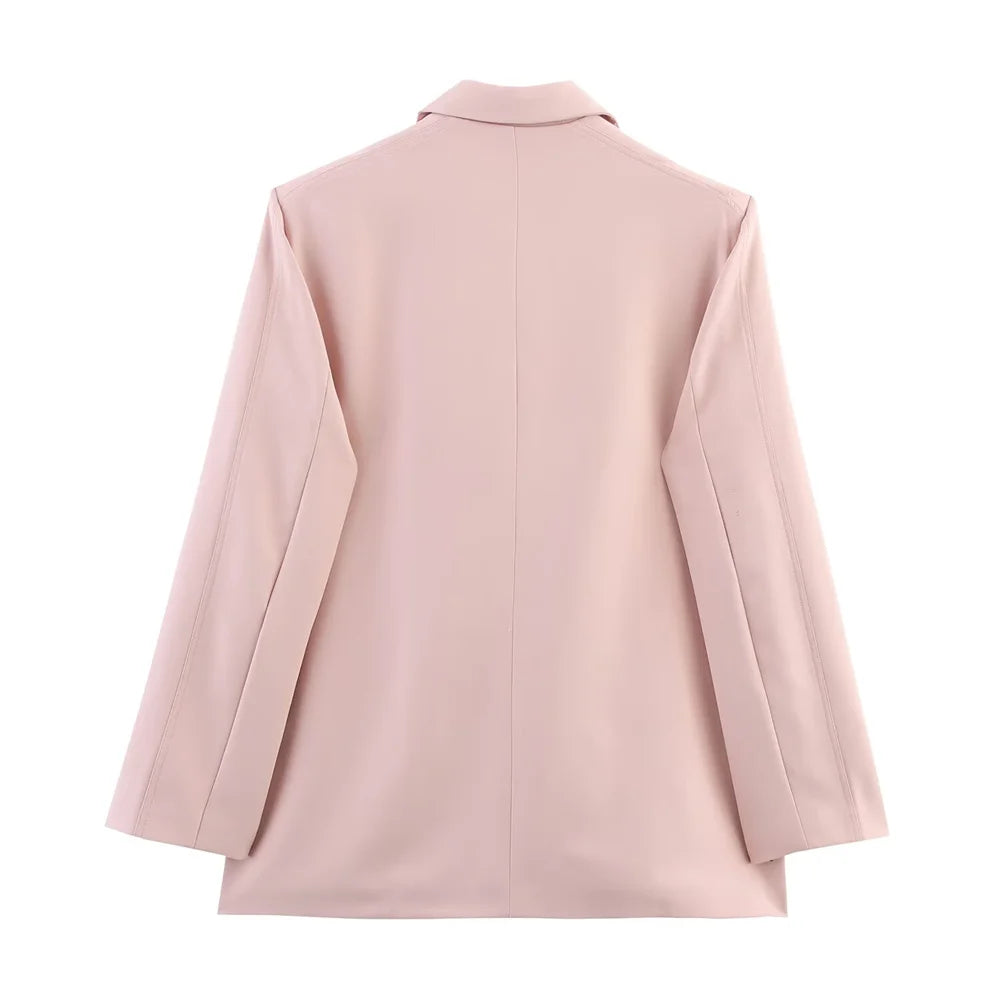 women's summer new fashion casual lapel single breasted decoration suit jacket high waisted lace up suit pants