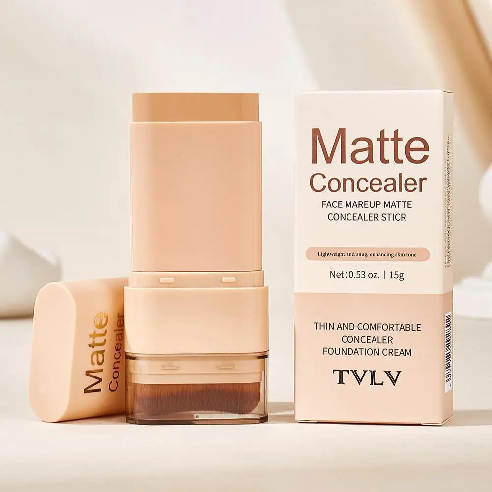 Two In One Double Head Foundation Make-up Stick Facial Foundation Make-up Makeup Matte Concealer Smooth Makeup Tool