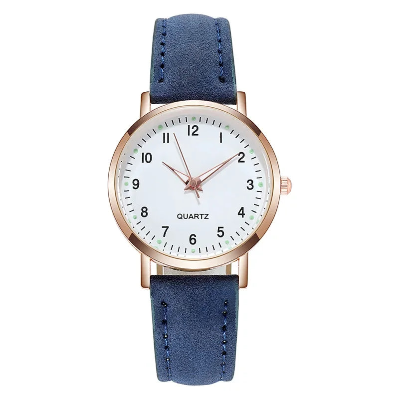 Women Watches  Luminous Leather Bracelet Simple Watch Elegant Fashion Quartz Watch Ladies Wristwatches  Montre Femme Reloj Mujer