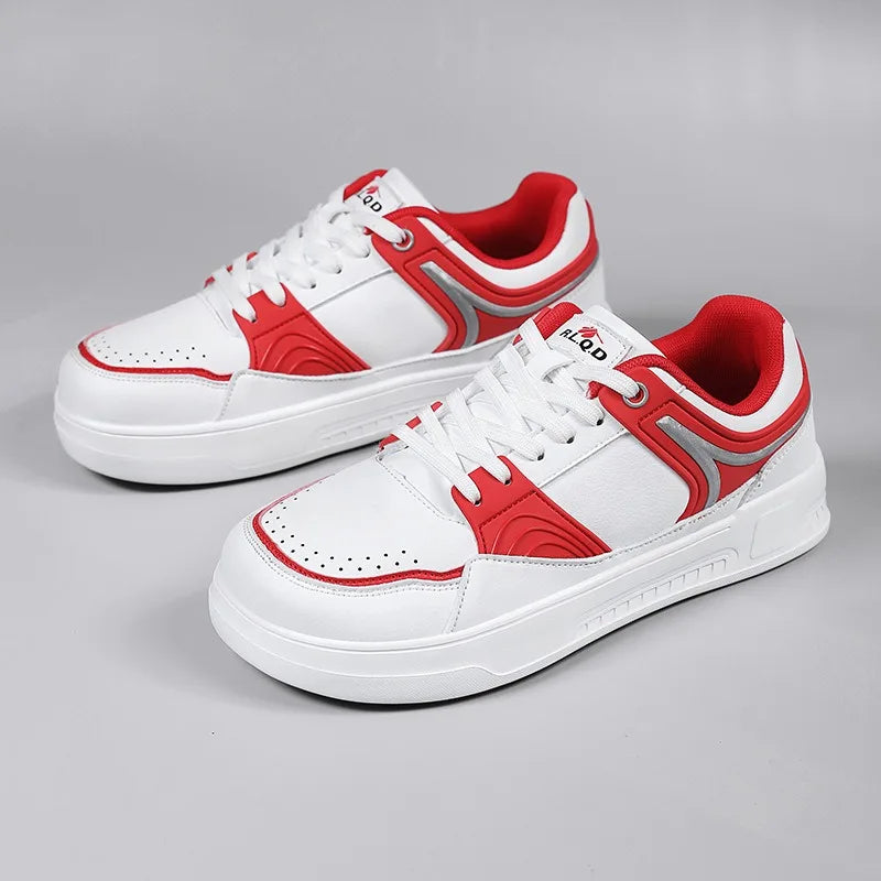 Men's skate shoes  Men's casual shoes  Comfortable white sneakers  Lightweight walking shoes  Men's sports shoes