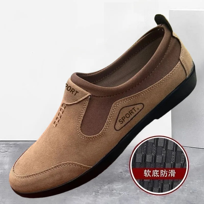 Men's sports soft-soled shoes, casual shoes, anti-slip lazy shoes, bean shoes, loafers