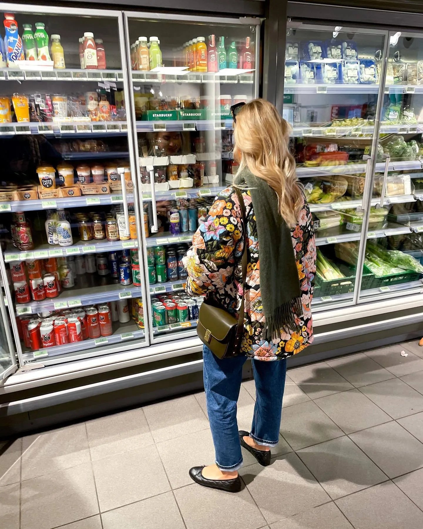 Printed Women's Jacket Autumn Quilted Double-sided Cotton Jacket Cardigan Long-sleeved Cashmere Jacket Elegant Women Streetwear