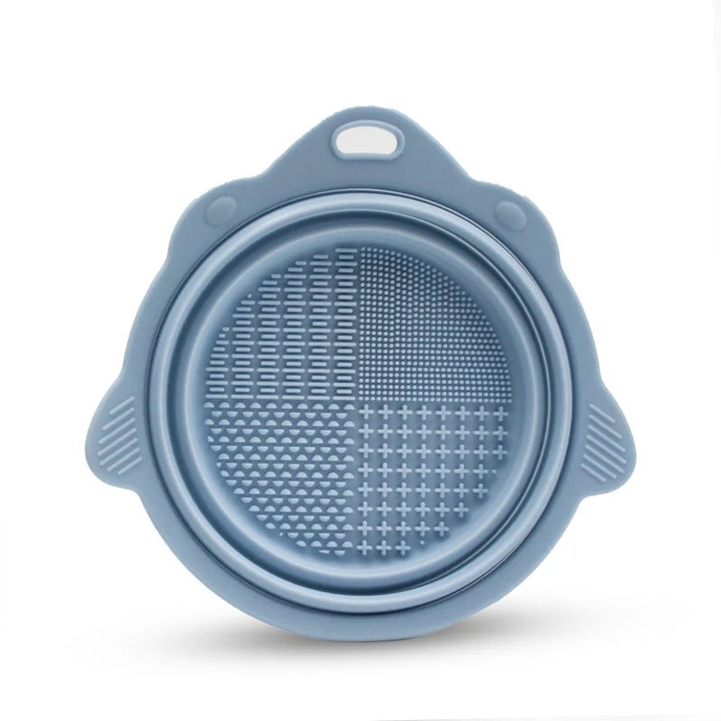 Makeup Brush Cleaner Cleaning Bowl Brush Tool Set Thorough Cleaning Without Hurting Bristles Wet & Dry Powder Puff Dry Cleaner