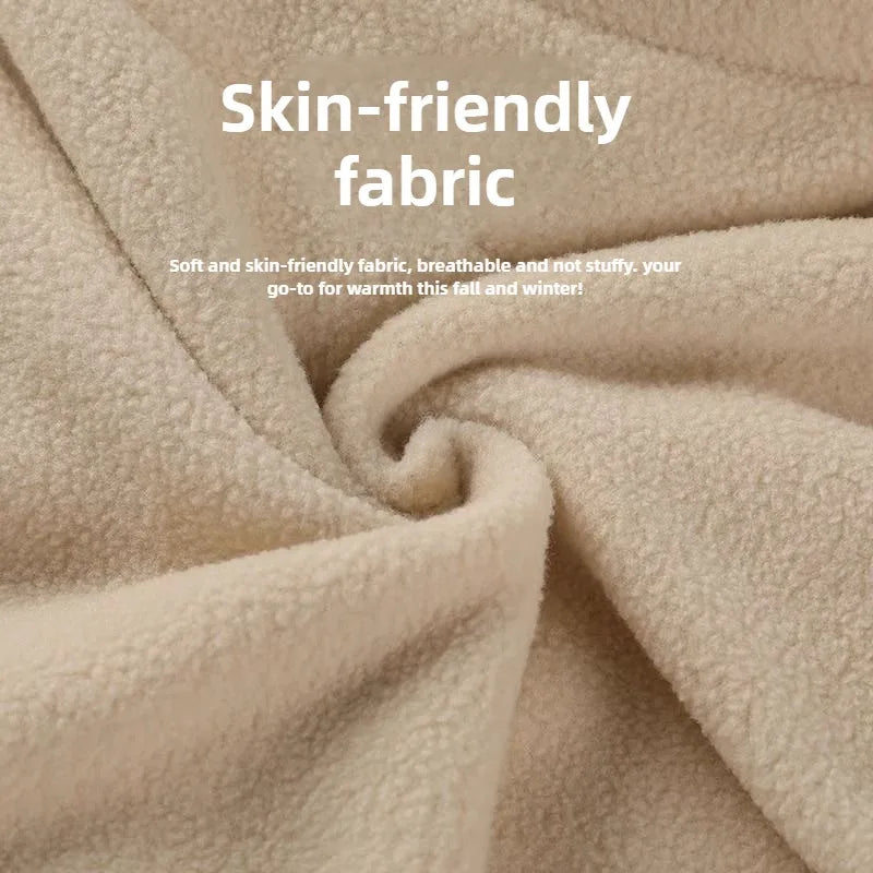 Winter Thermal Neck Warmer Outdoor Fleece Balaclava Scarf Skiing Face Mask Snood Hood Hat Windproof Keep Warm Cycling Cap