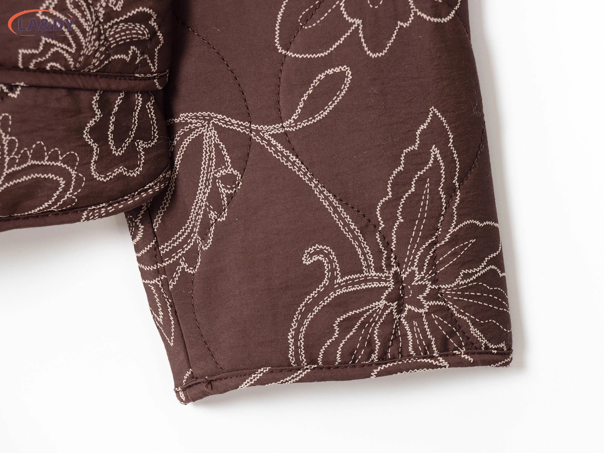 Jacket Coat Women 2025 Autumn Fashion Vintage Chic Print O-Neck Buttons Oockets Casual Loose Outwear Ladies