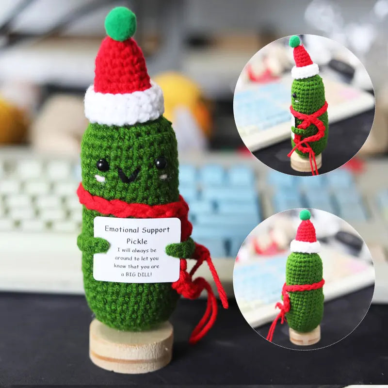 Christmas Ornaments Crochet Home Room Decoration Handmade Emotional Support Knitted Potato Home Decor Christmas Party Gift