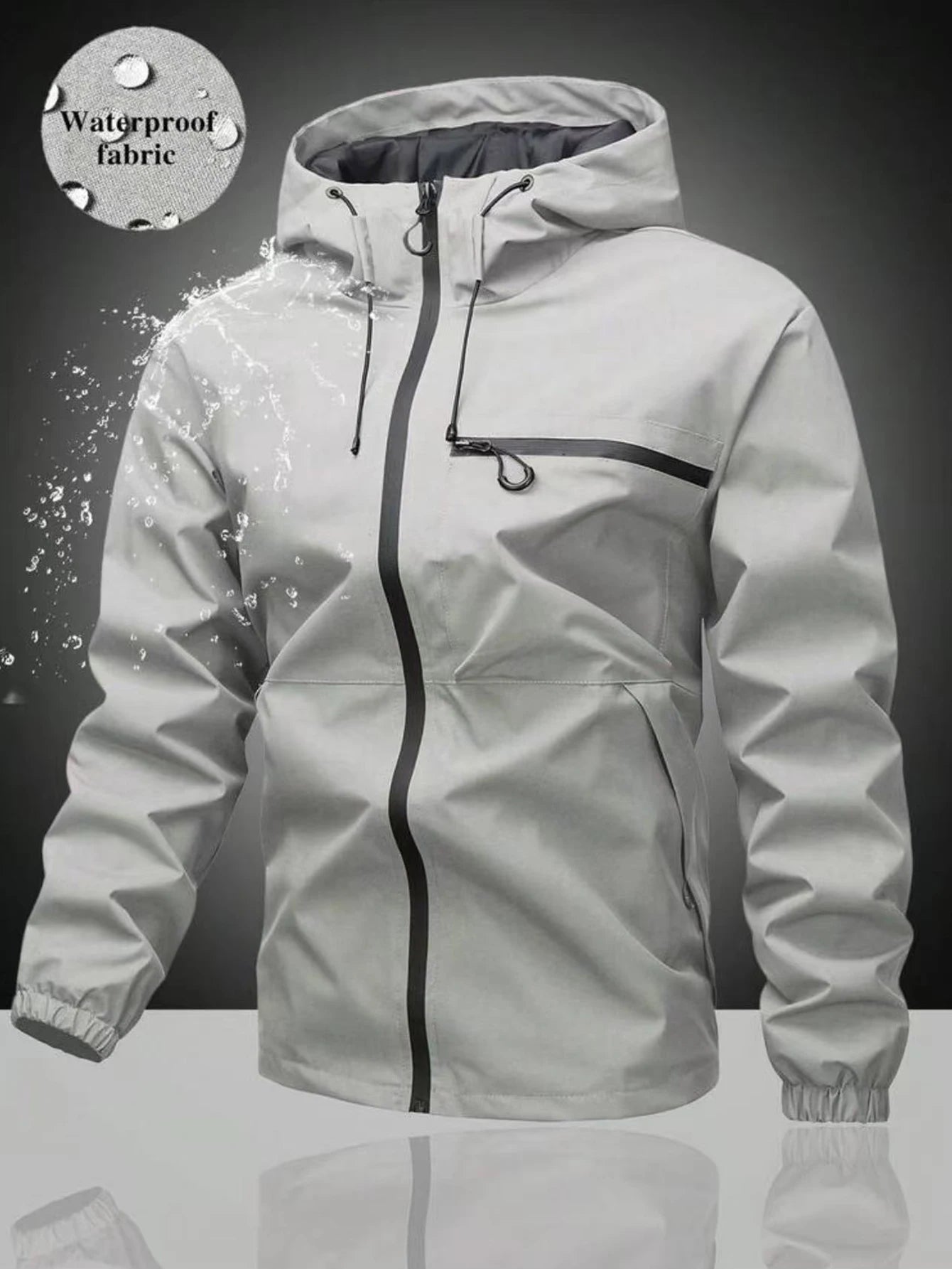 Men's Jacket Men's Long-Sleeved Hoodie Men's Casual Fashion Jacket Men's Coat Long-Sleeved Jacket