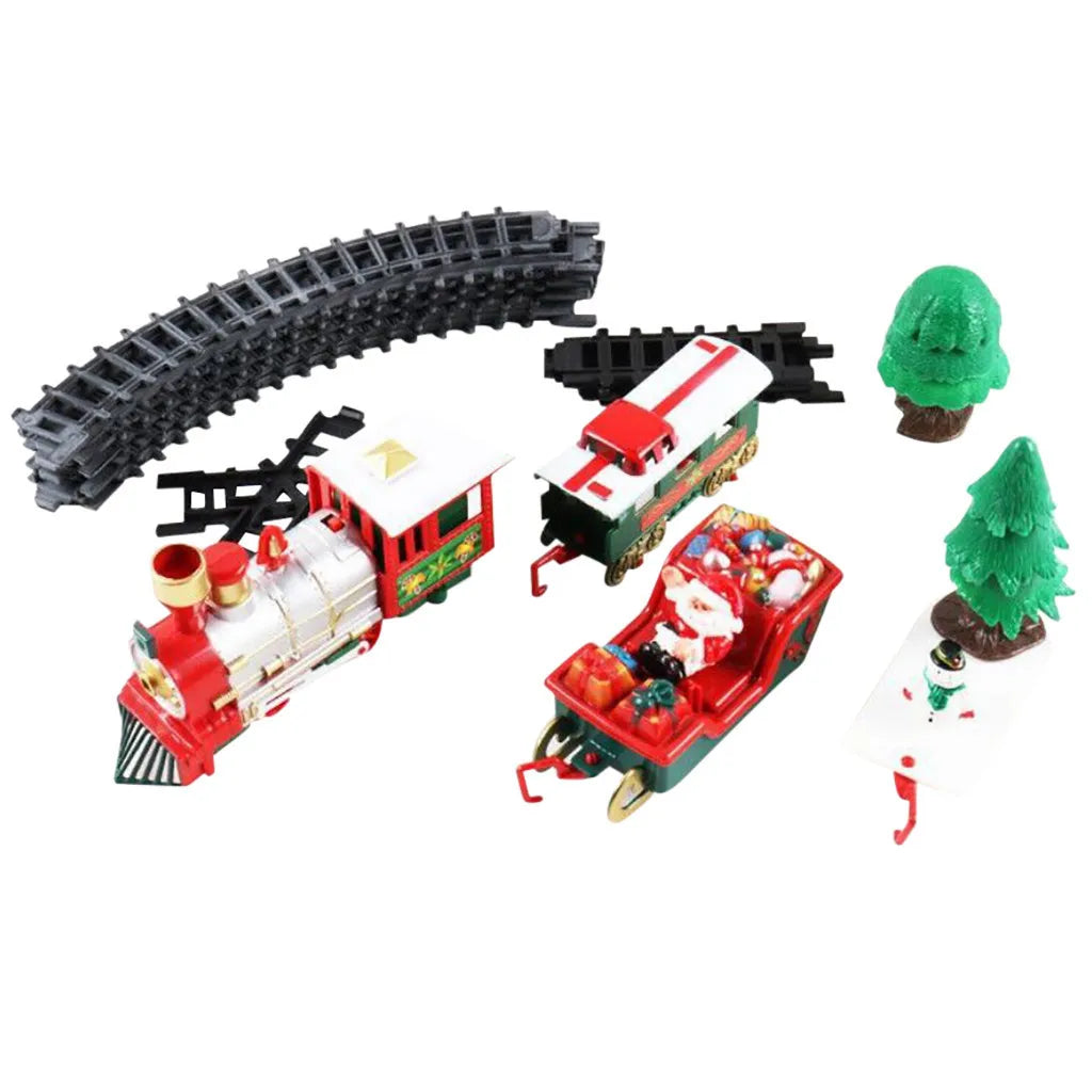 Christmas Train Toys Christmas Realistic Electric Train Set Toys Safe For Kids Gift And Party Home Xmas Tree Decoration